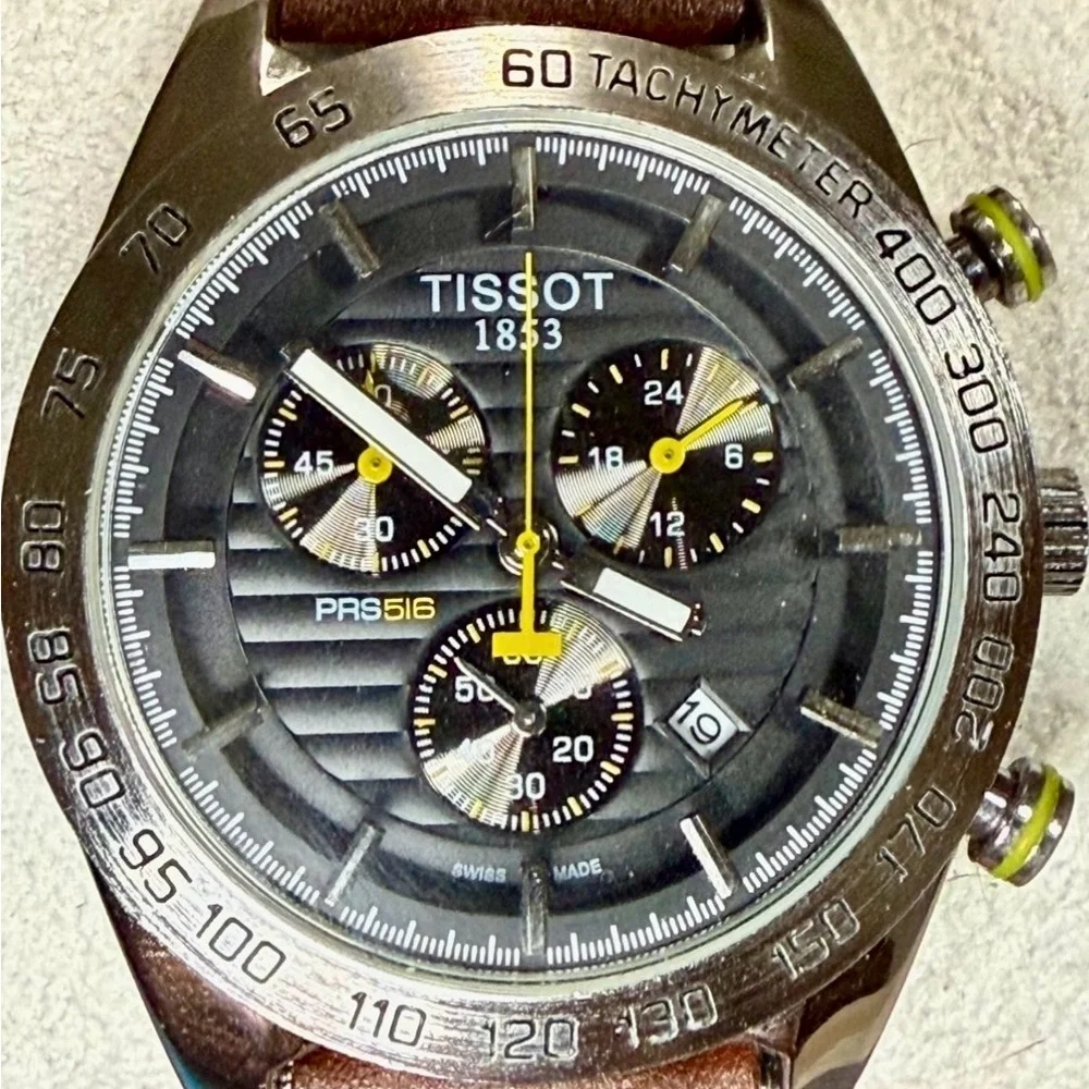 Tissot PRS516 Chronograph Date Classic Mens Watch - Picture 7 of 8